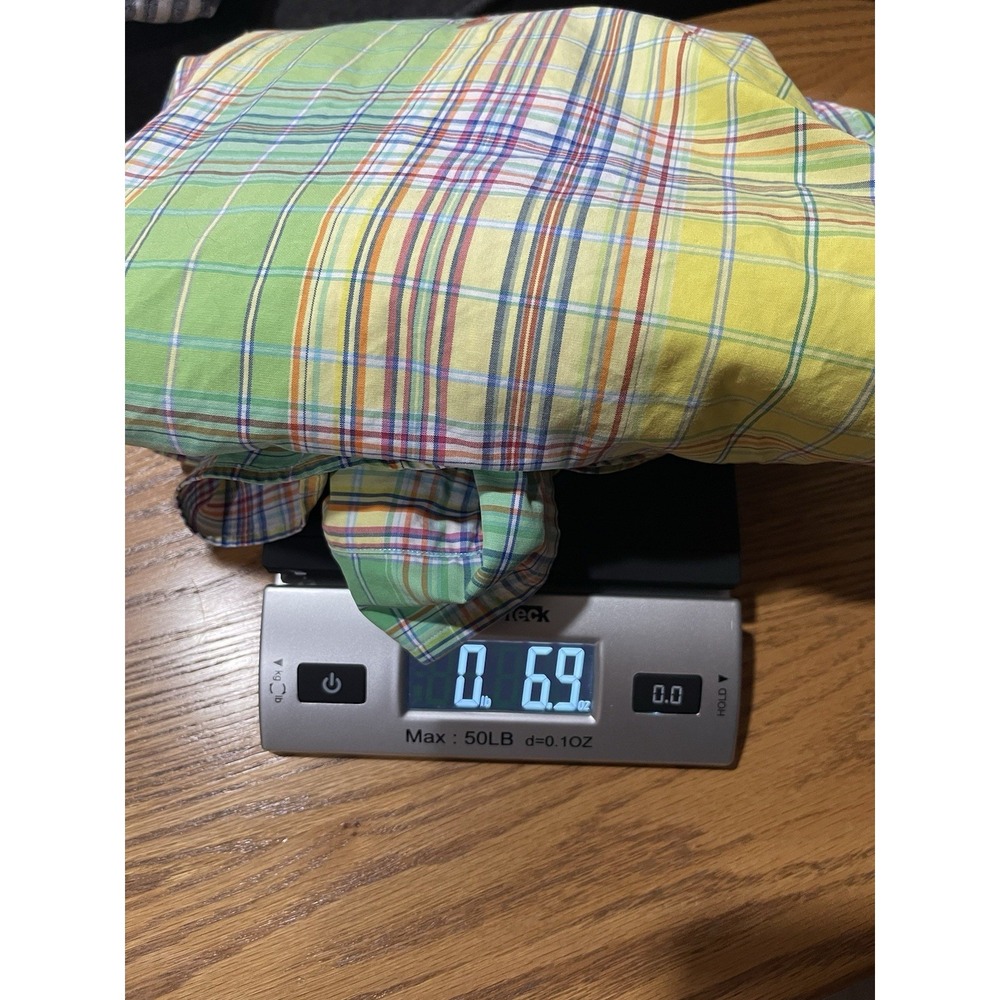 Ralph Lauren Men's L Classic Fit Multicolor Plaid Short Sleeve Button Down Shirt - Picture 9 of 9